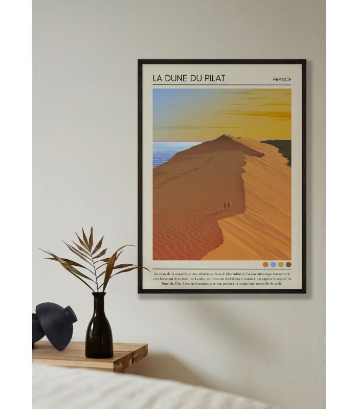 Affiche La Dune du Pilat Vintage