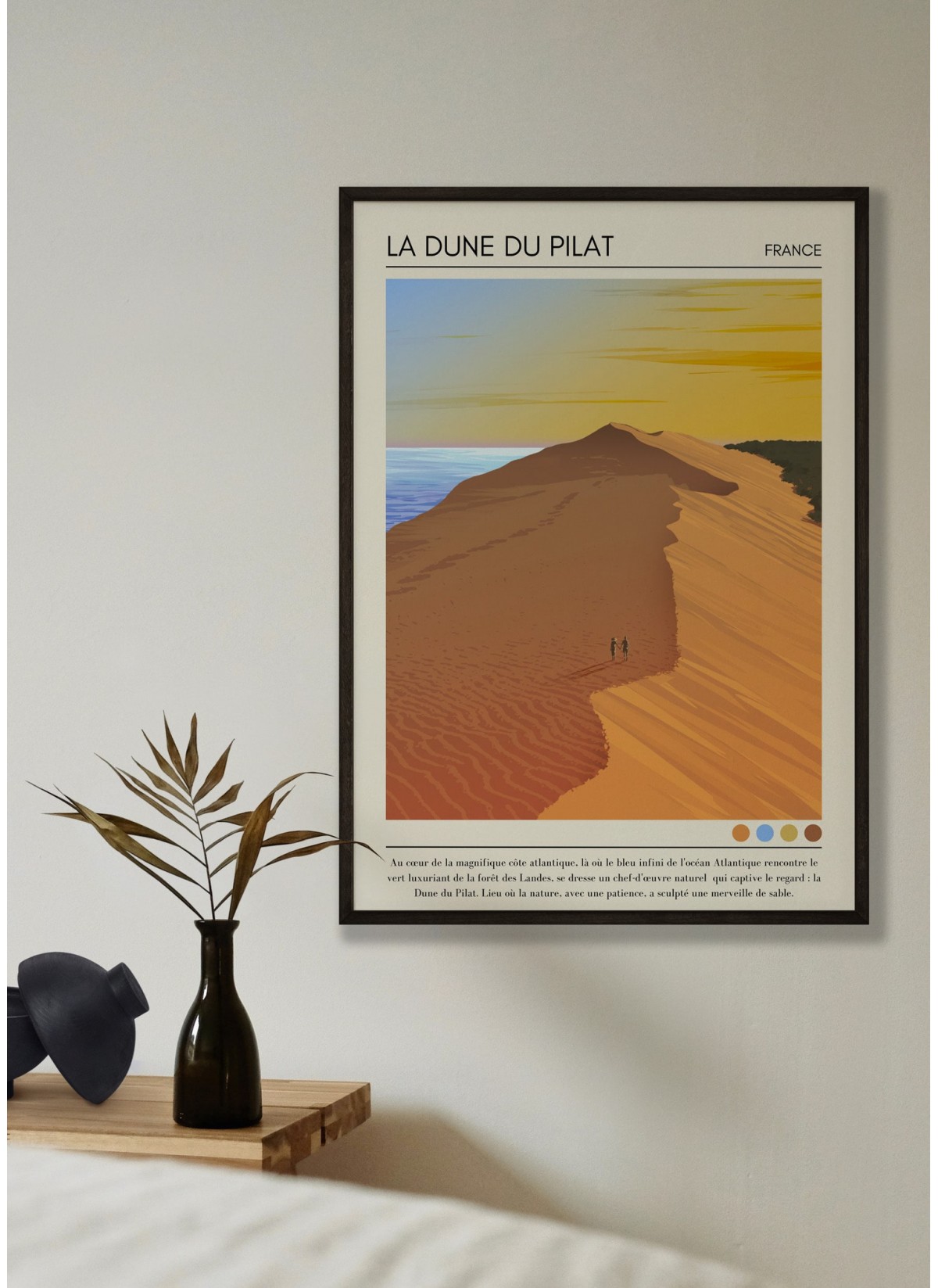 Affiche La Dune du Pilat Vintage