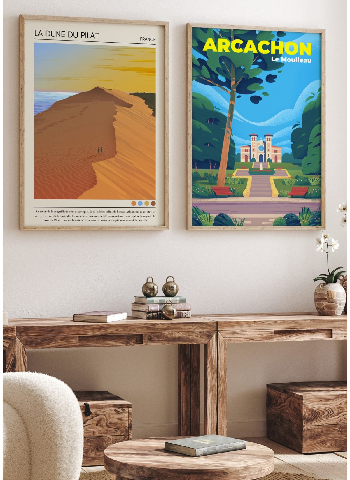 Affiche La Dune du Pilat Vintage