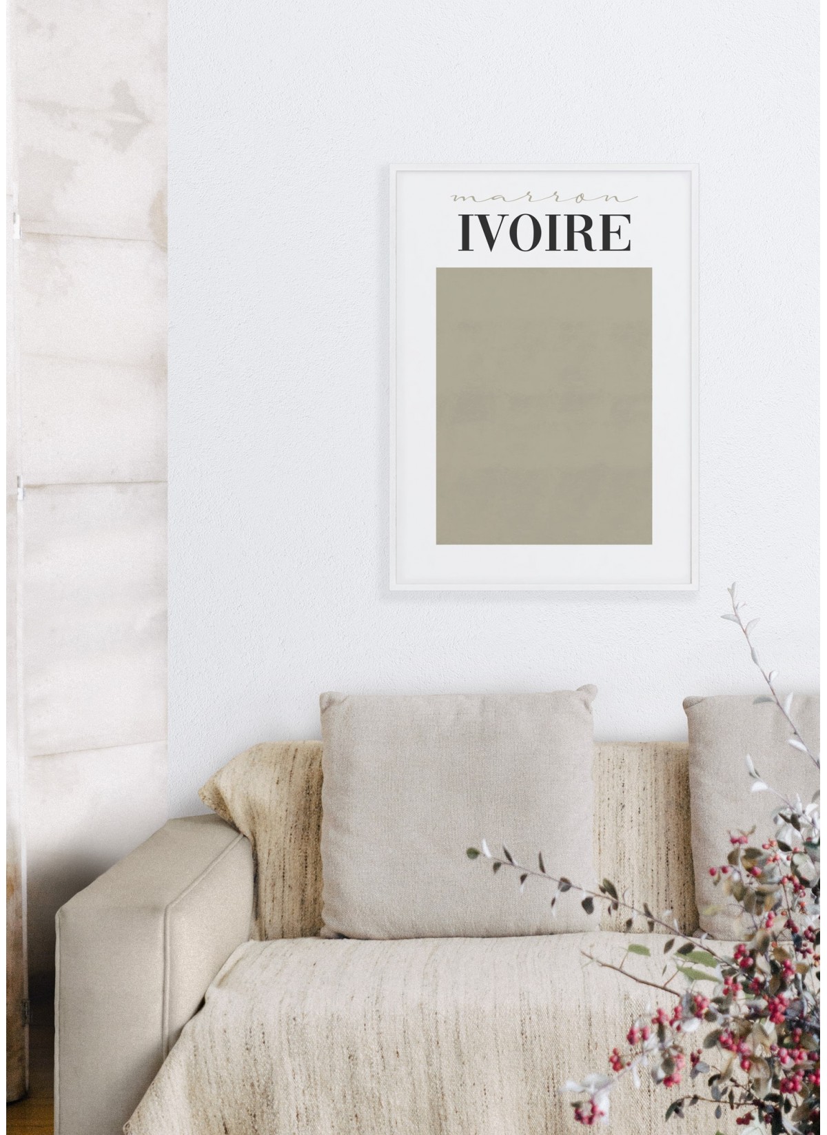 Affiche Marron Ivoire