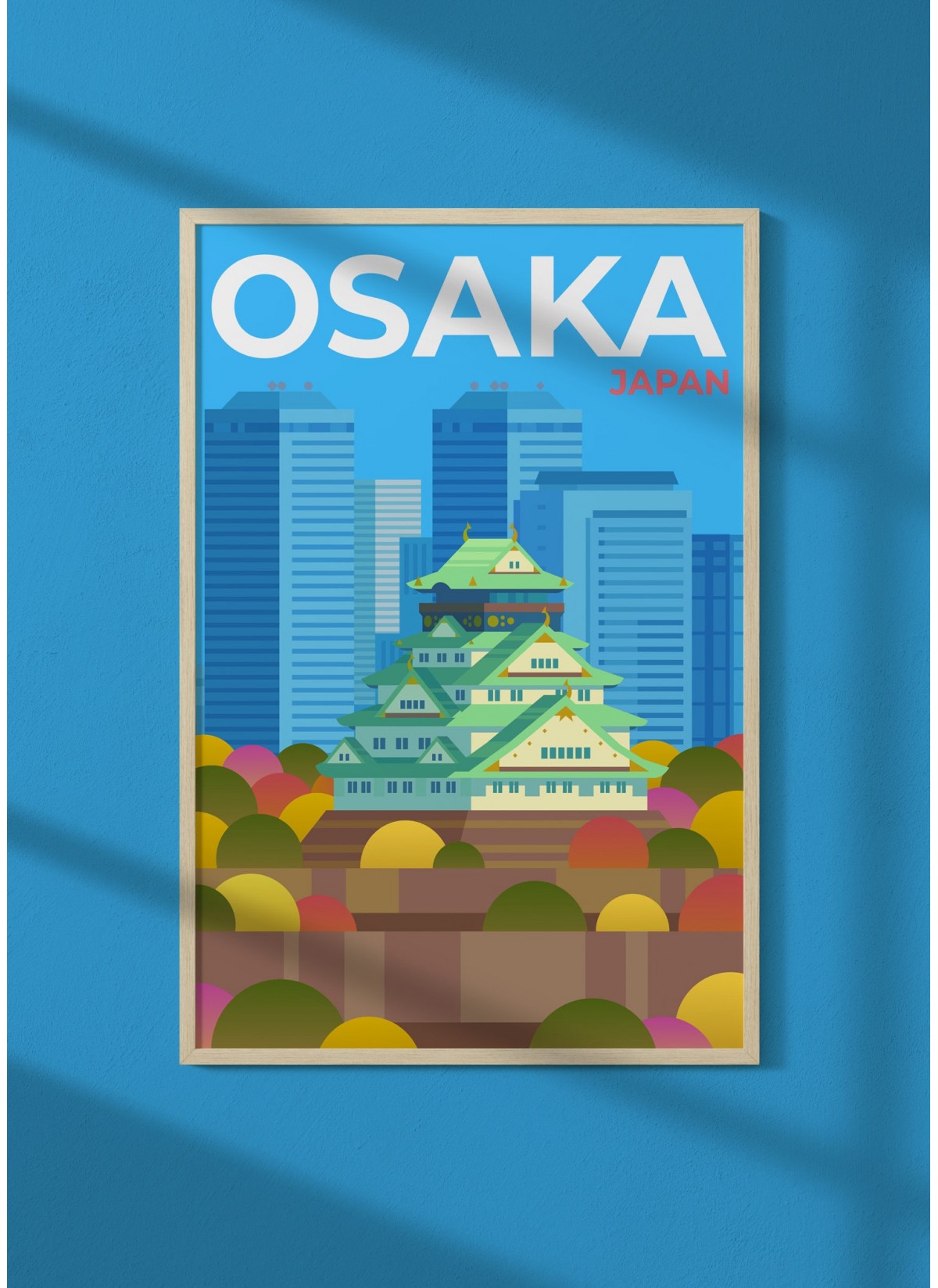 Affiche ville Osaka