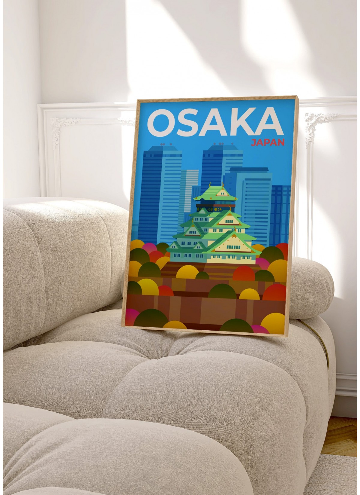 Affiche ville Osaka