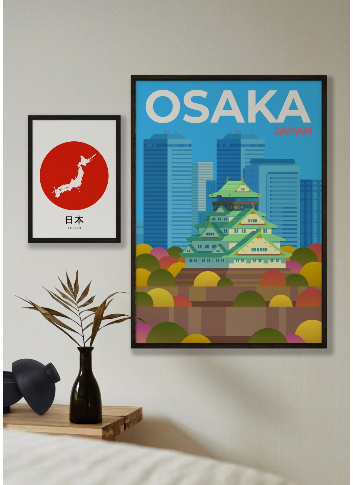Affiche ville Osaka