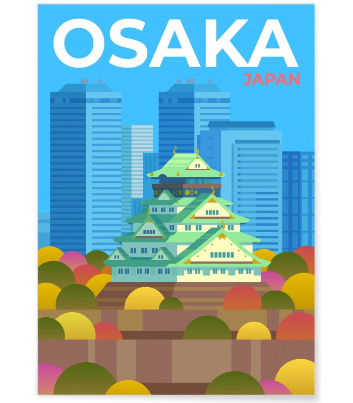 Affiche ville Osaka