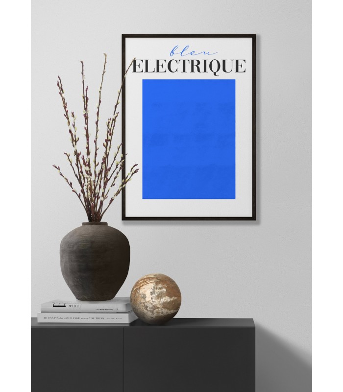 Affiche Bleu Electrique