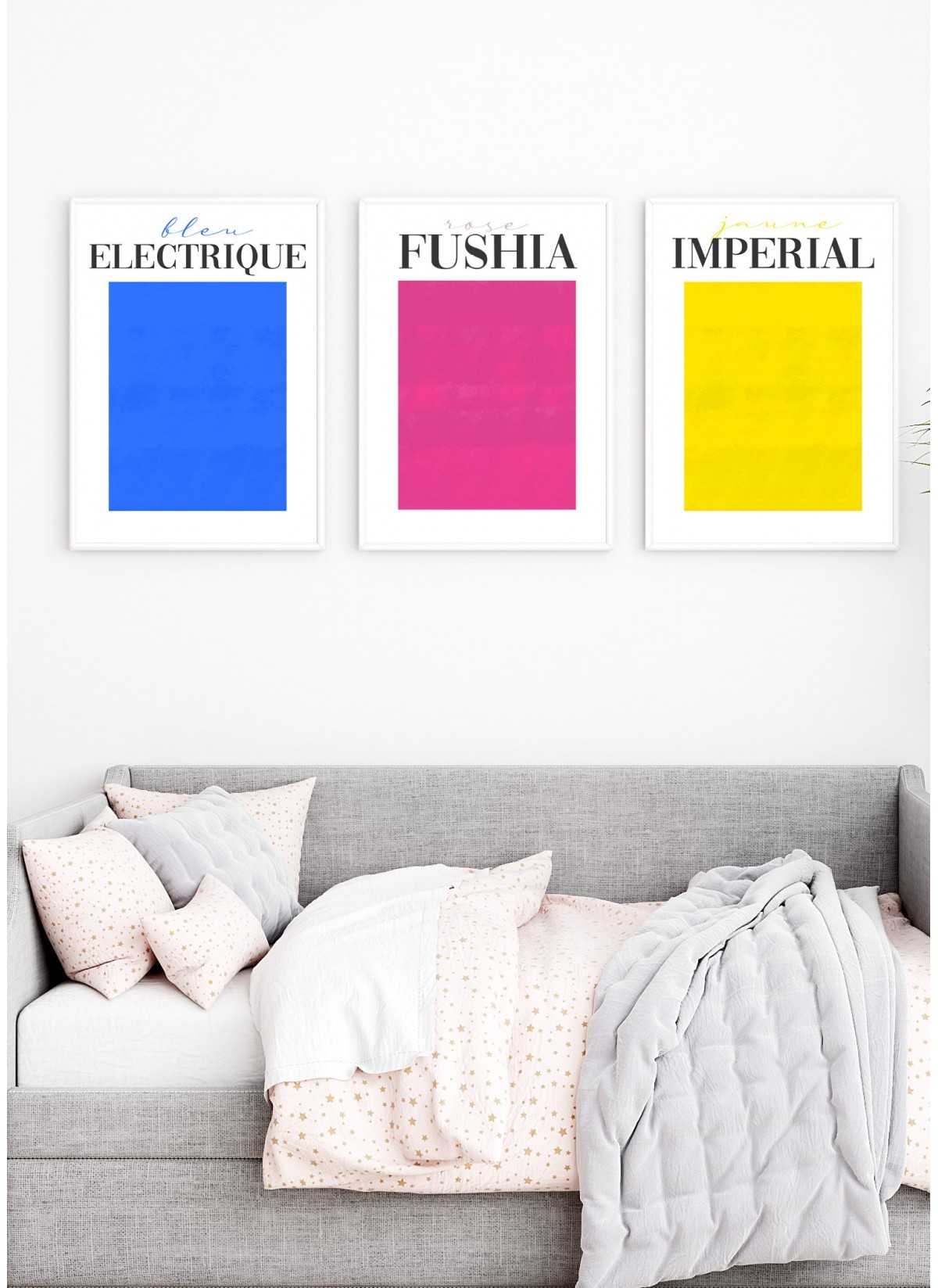 Affiche Bleu Electrique