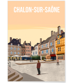 Affiche ville Chalon-sur-Saône