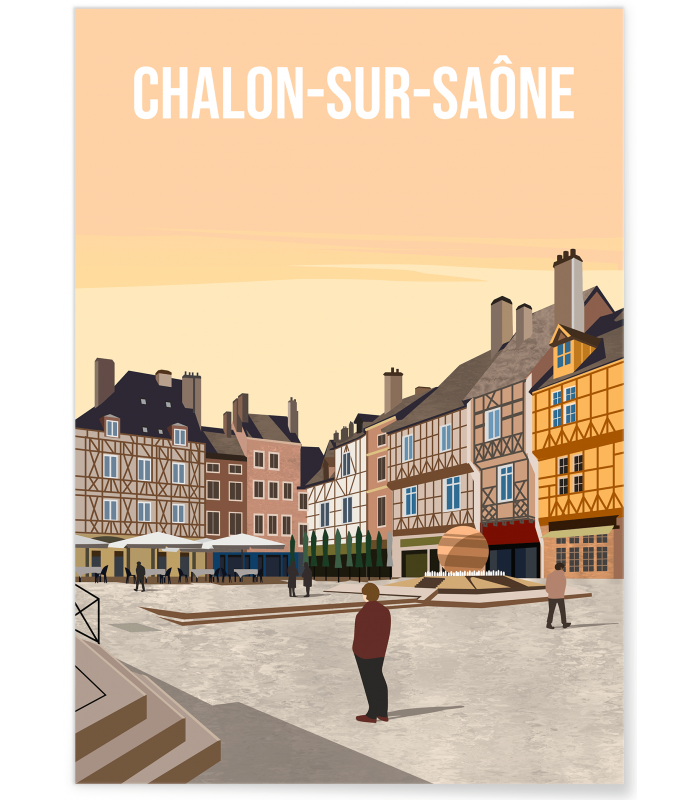 Affiche ville Chalon-sur-Saône