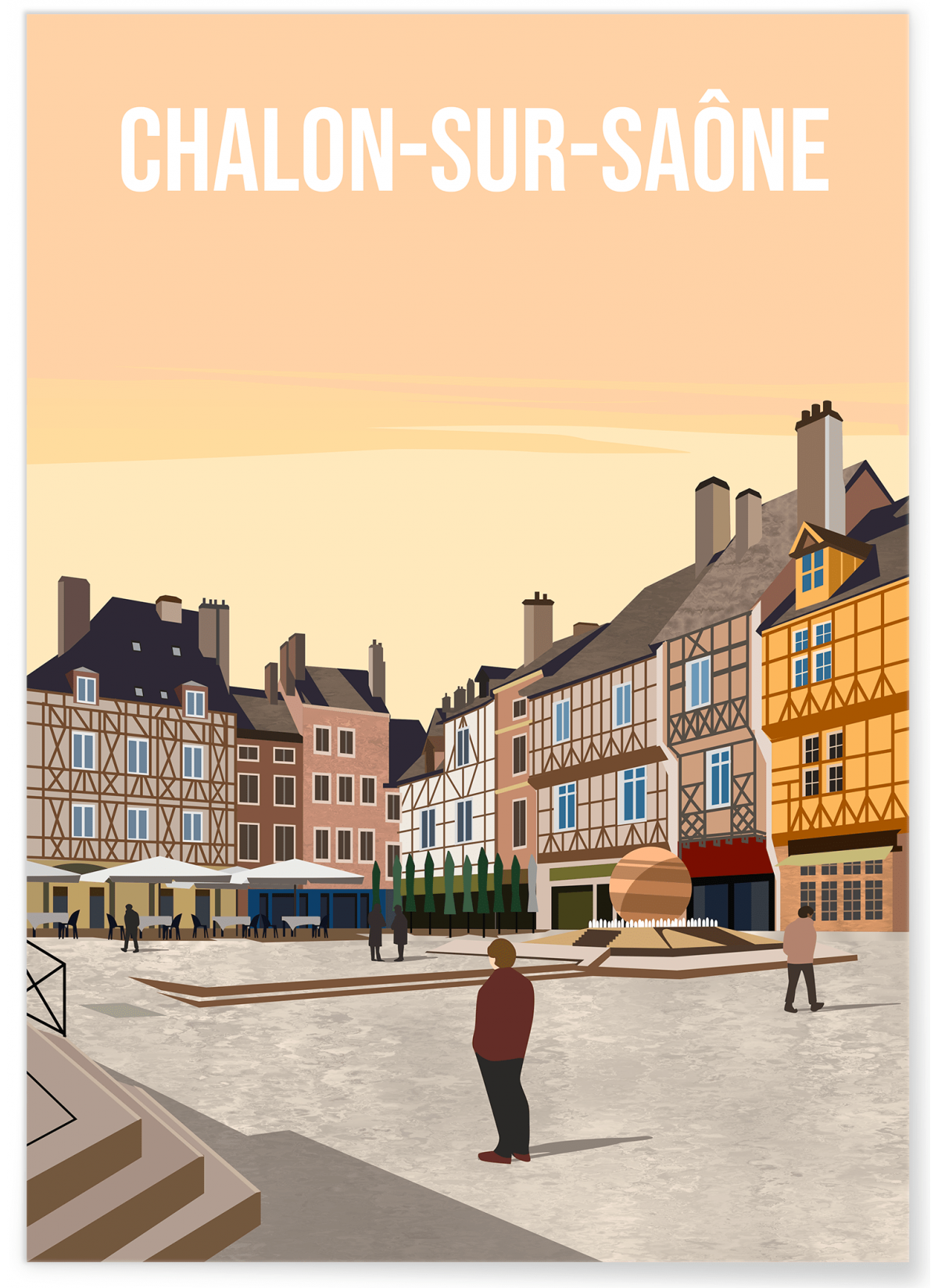 Affiche ville Chalon-sur-Saône