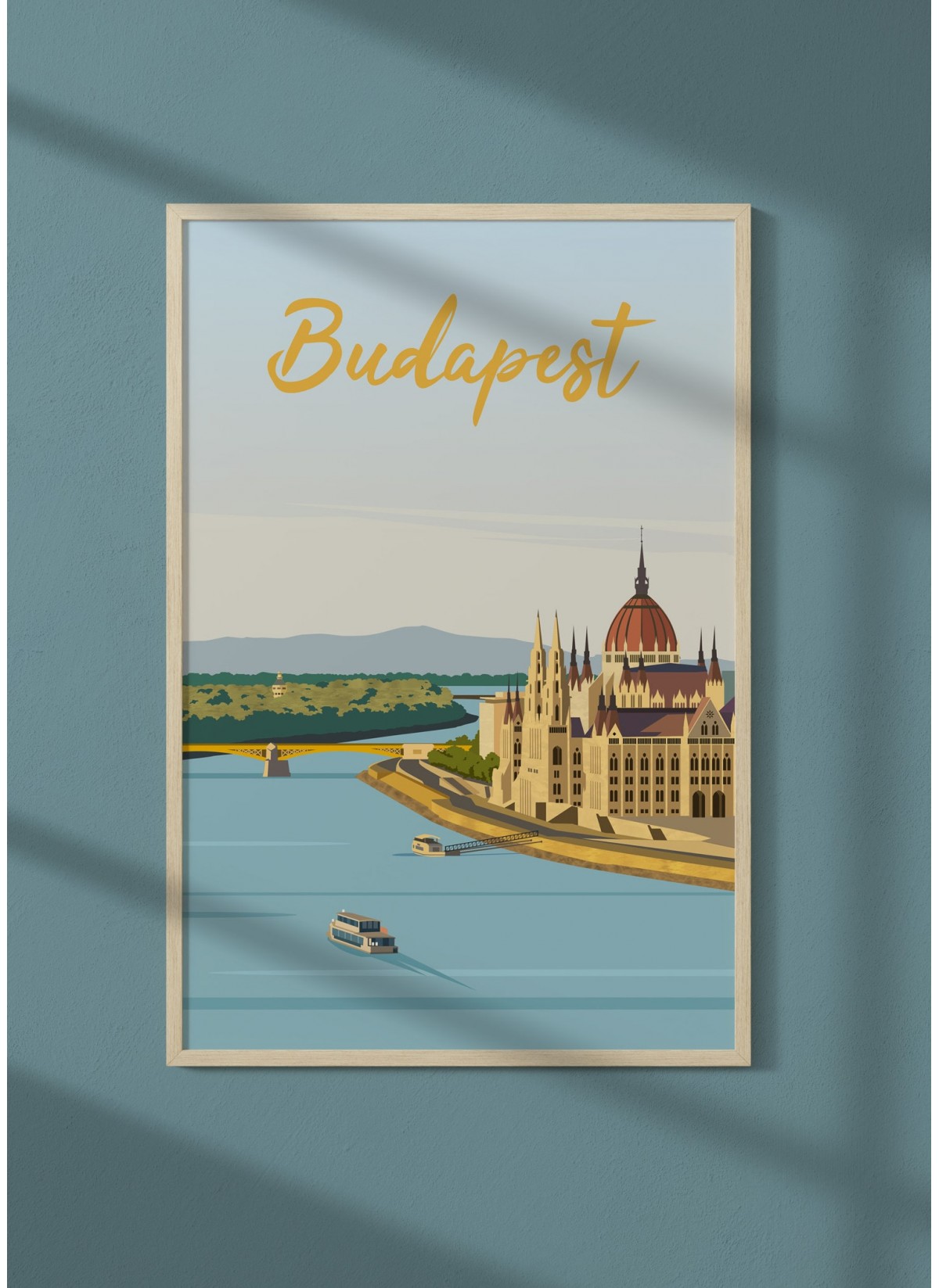 Affiche ville Budapest