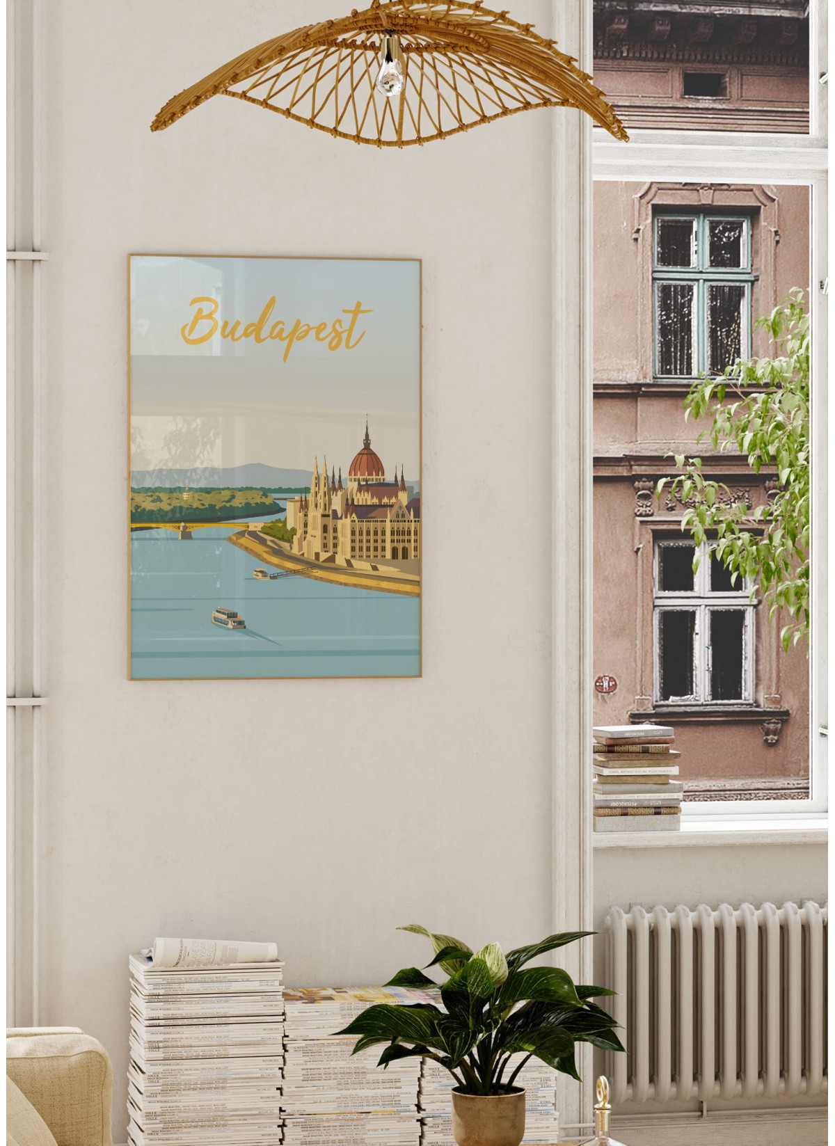 Affiche ville Budapest