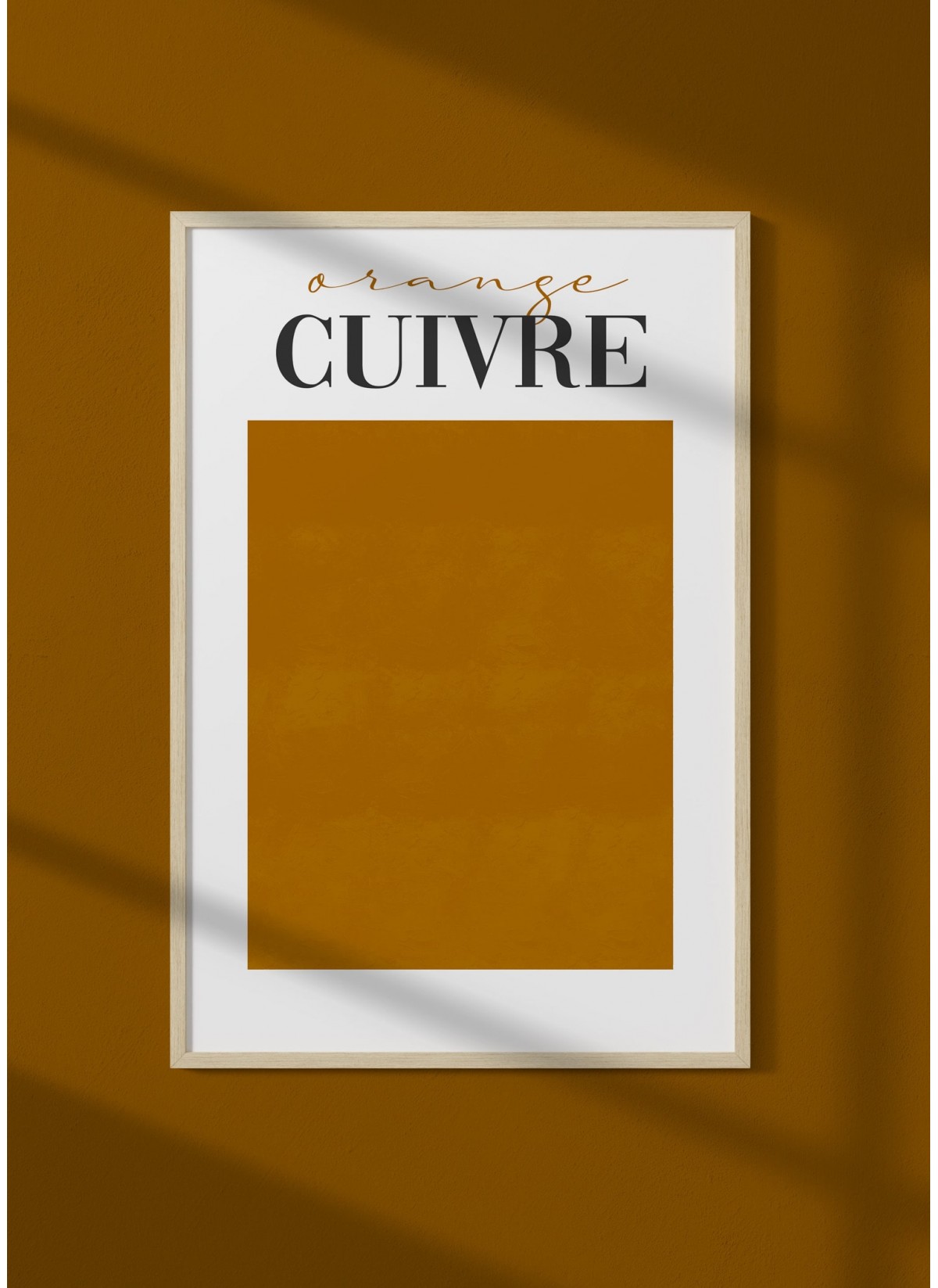 Affiche Orange Cuivré