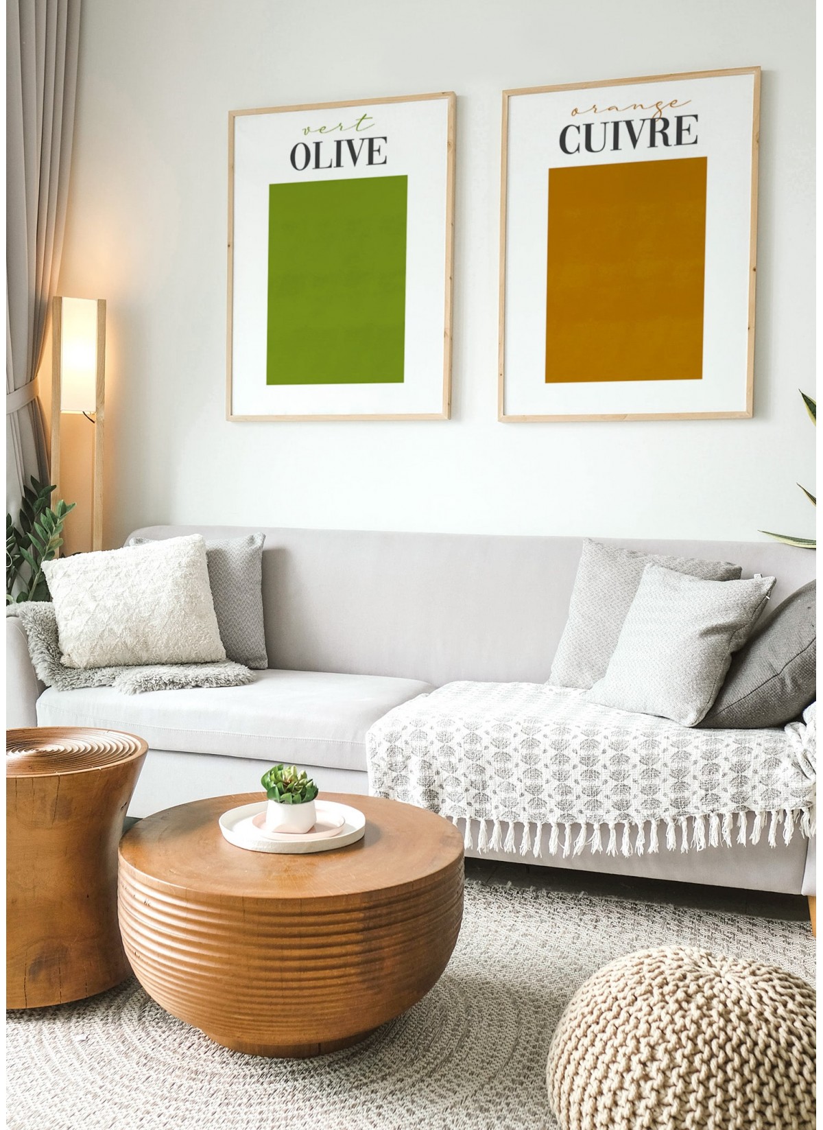 Affiche Orange Cuivré