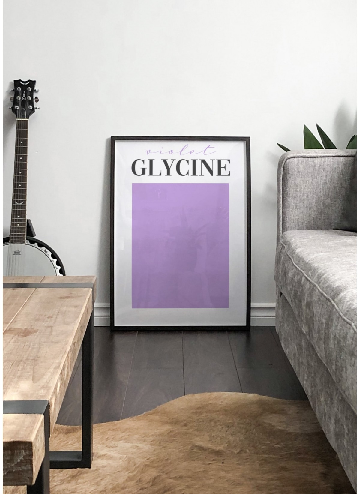 Affiche Violet Glycine