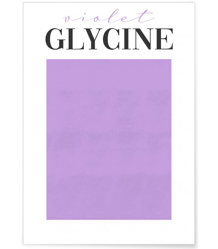 Affiche Violet Glycine