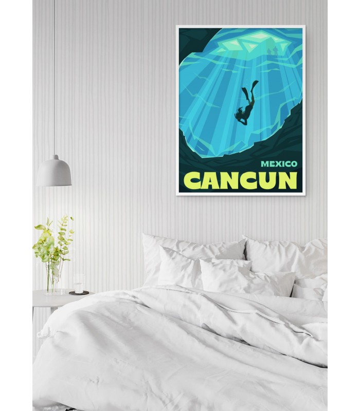 Affiche ville Cancún