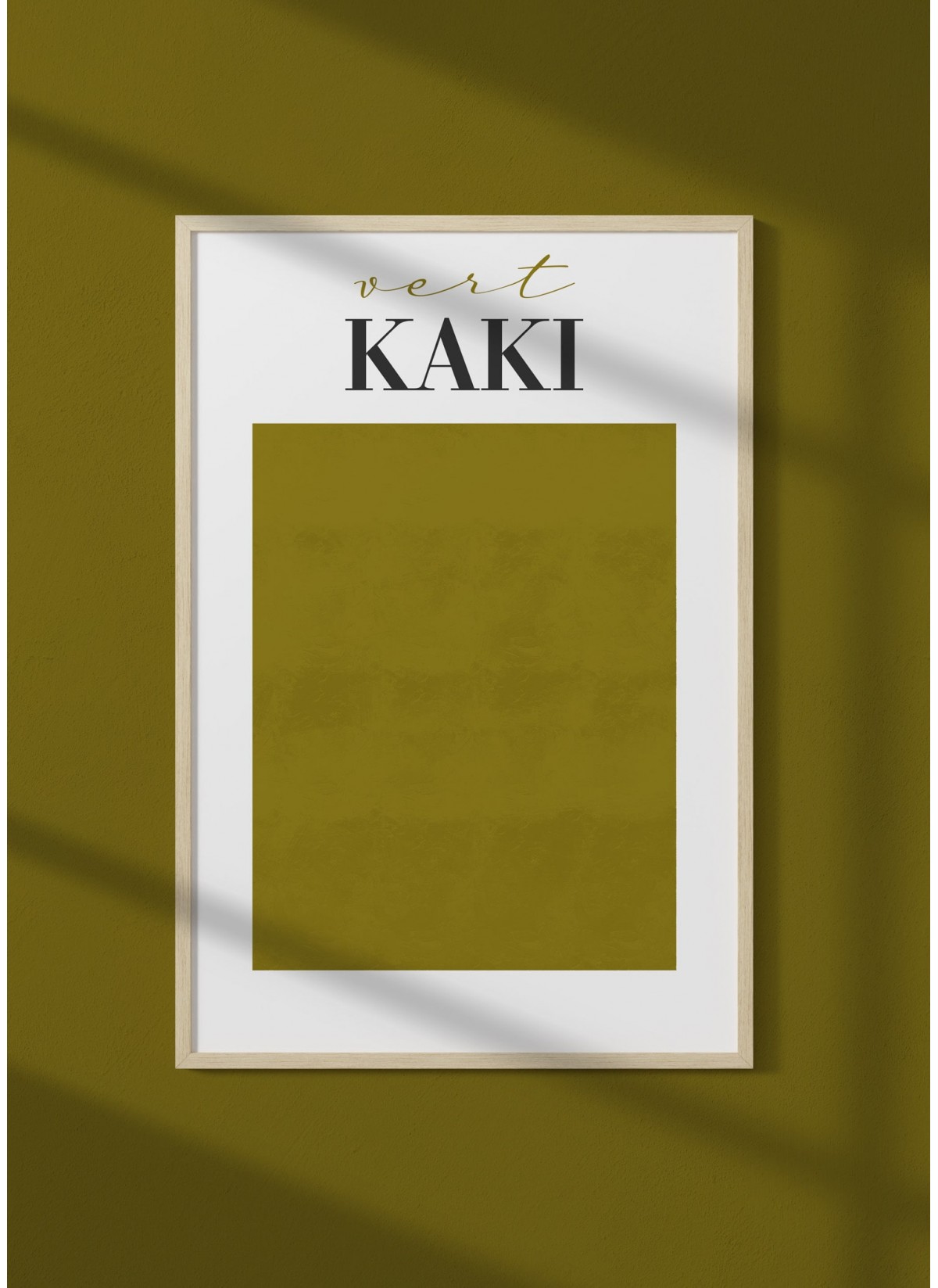 Affiche Vert Kaki
