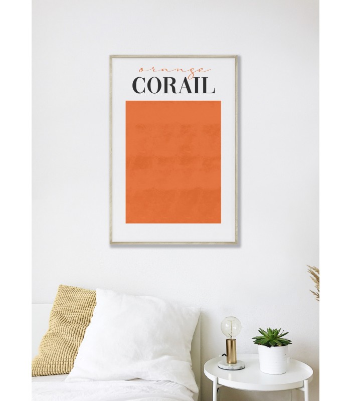 Affiche Orange Corail