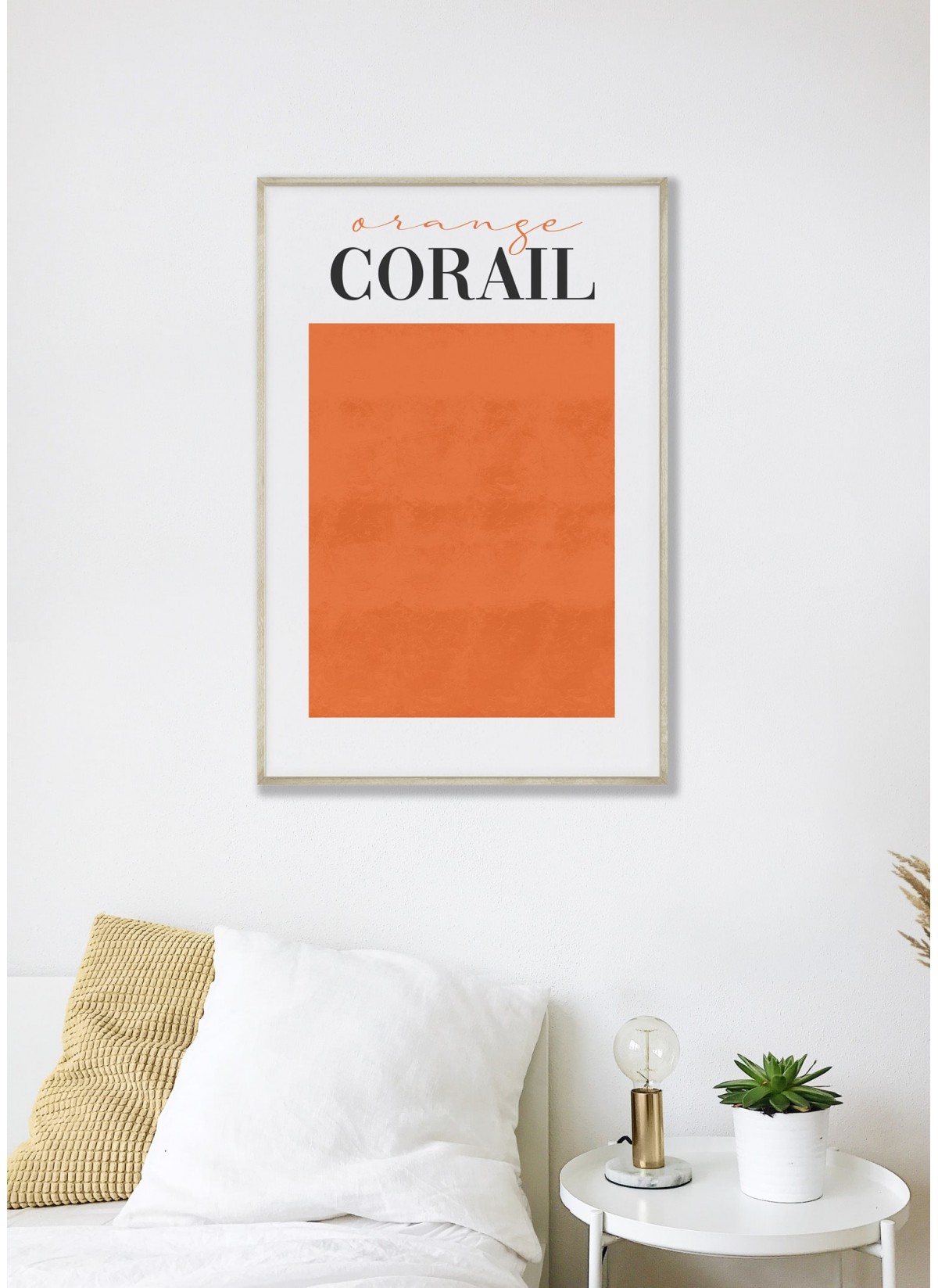 Affiche Orange Corail