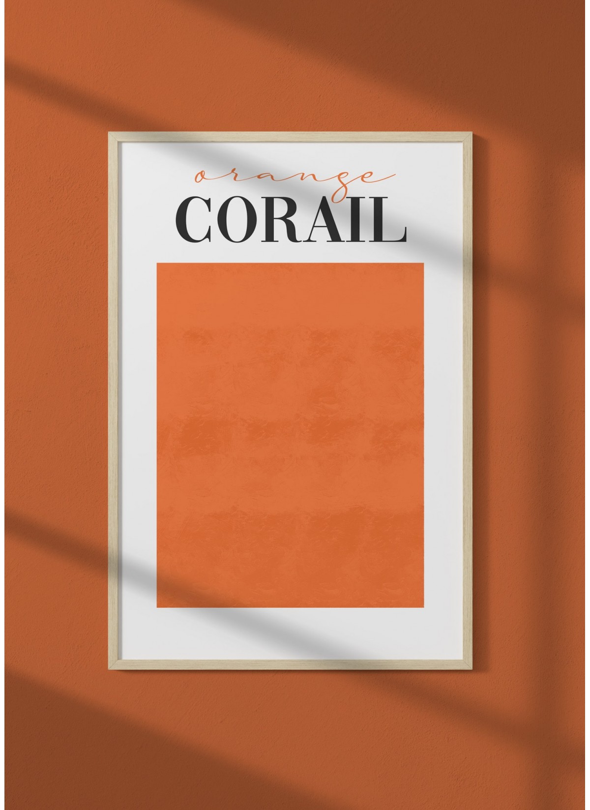 Affiche Orange Corail