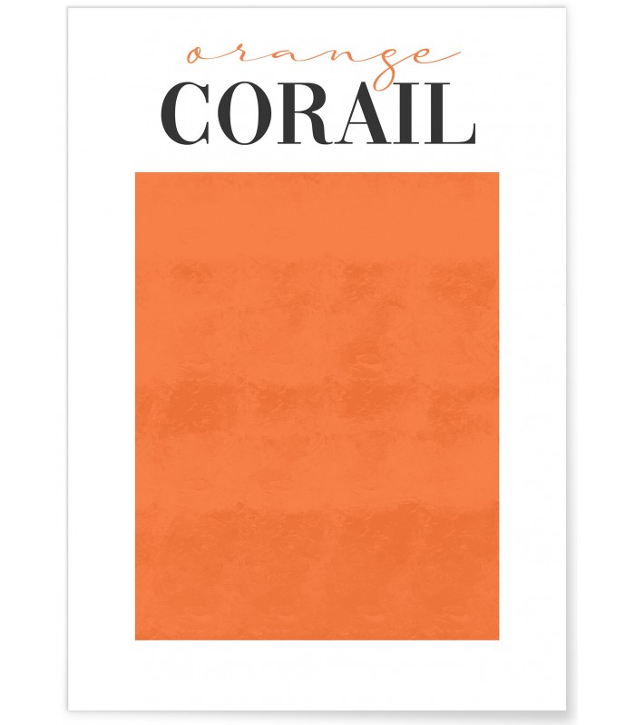 Affiche Orange Corail