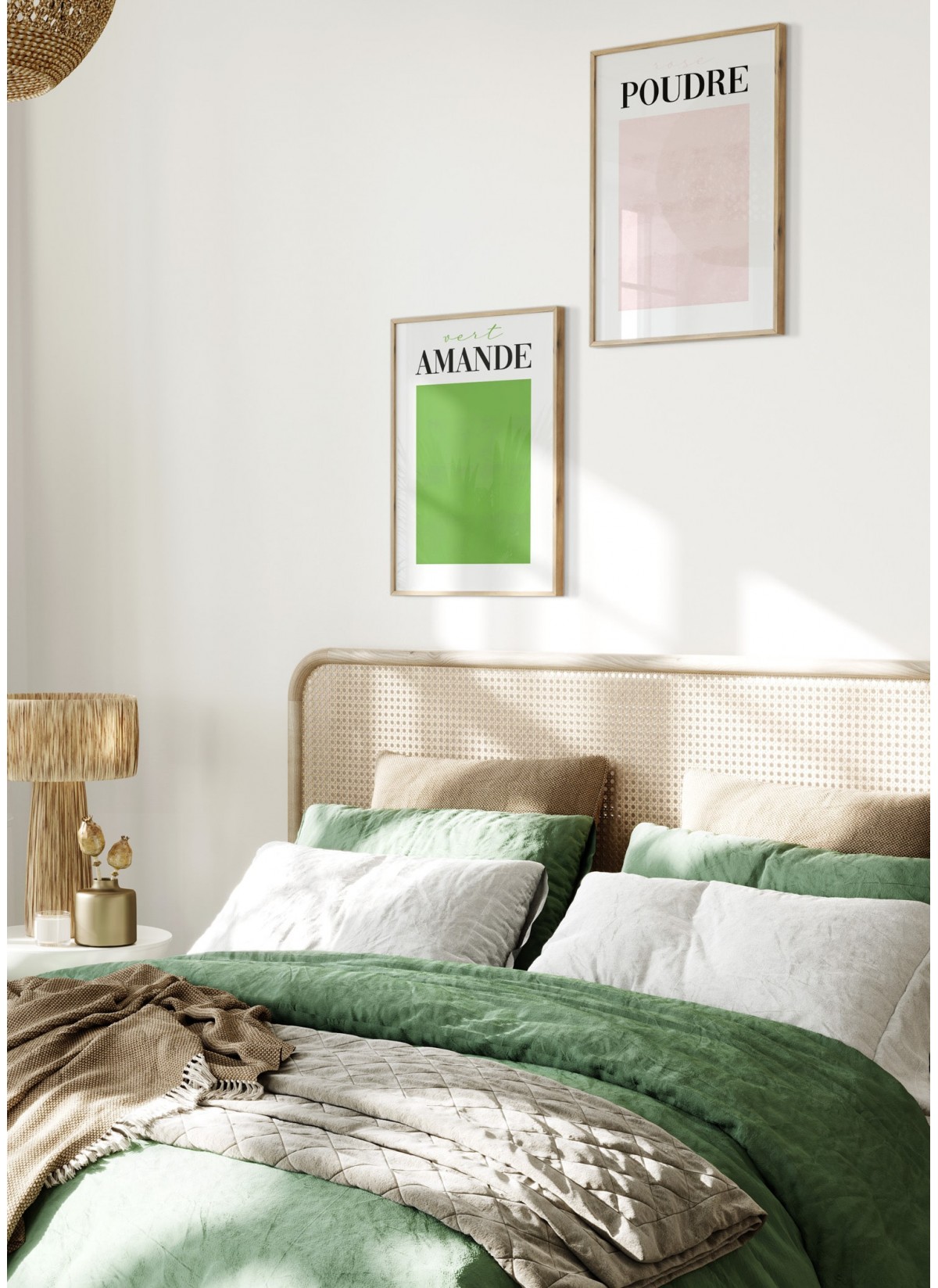 Affiche Rose Poudré