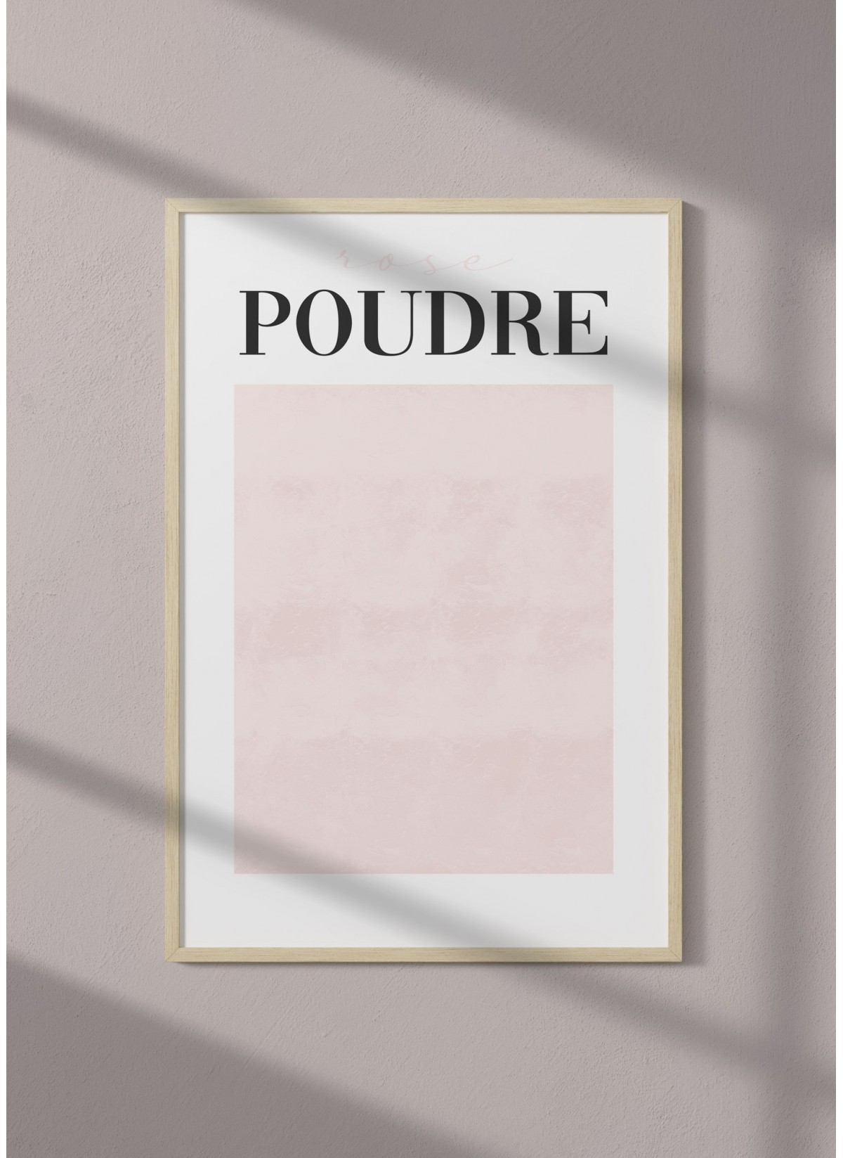 Affiche Rose Poudré