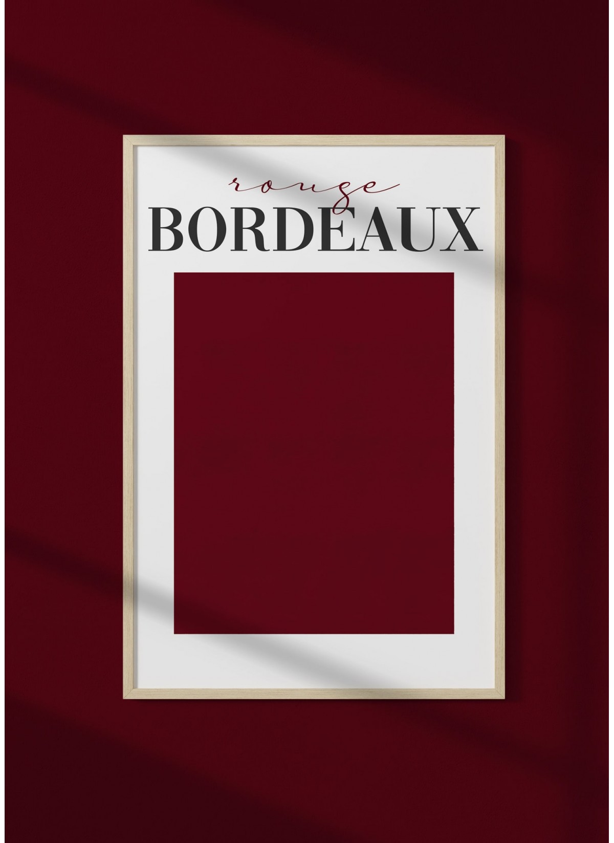 Affiche Rouge Bordeaux