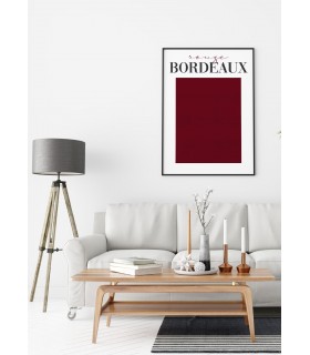 Affiche Rouge Bordeaux