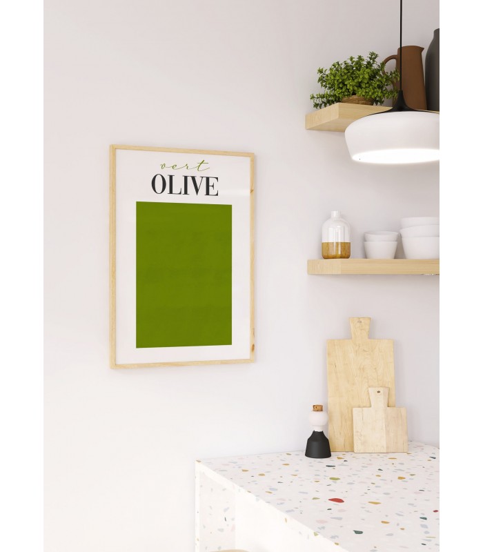 Affiche Vert Olive