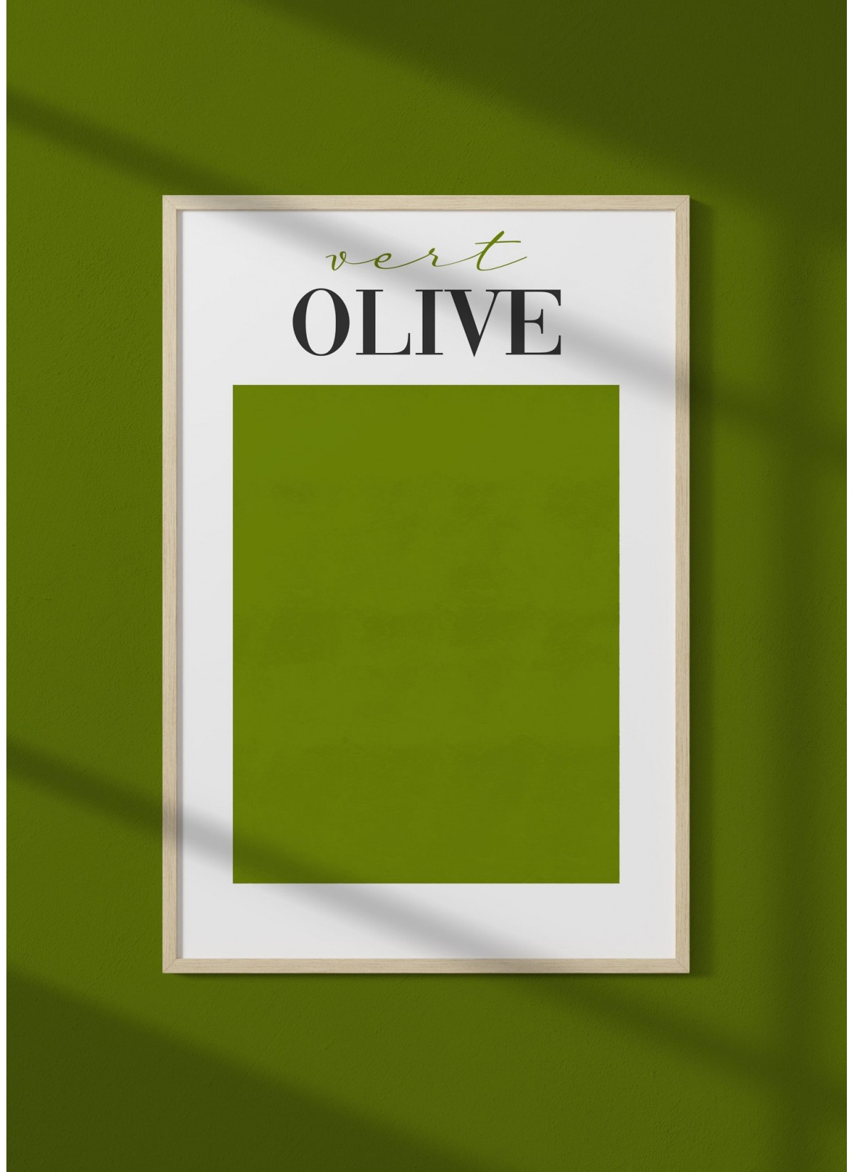 Affiche Vert Olive