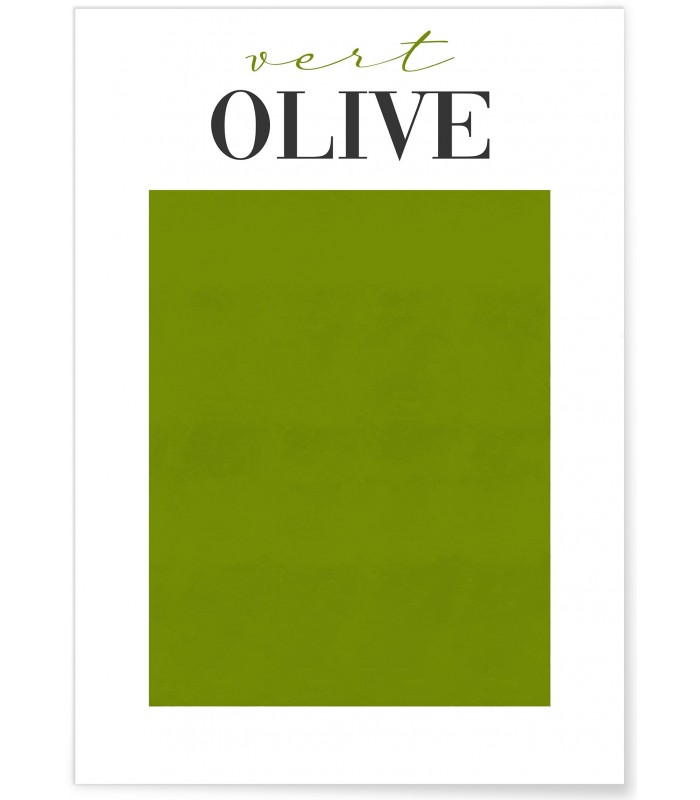 Affiche Vert Olive