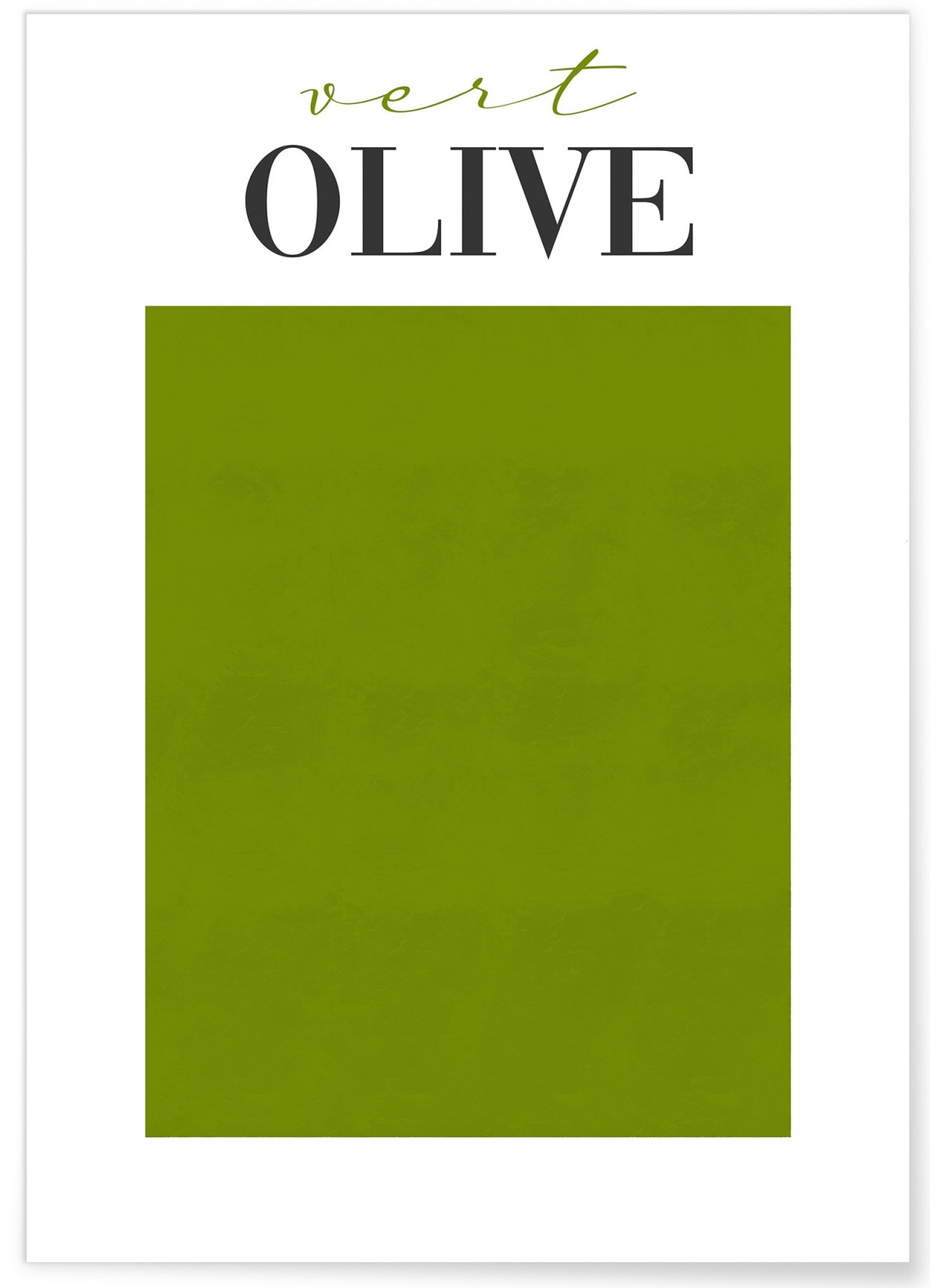Affiche Vert Olive