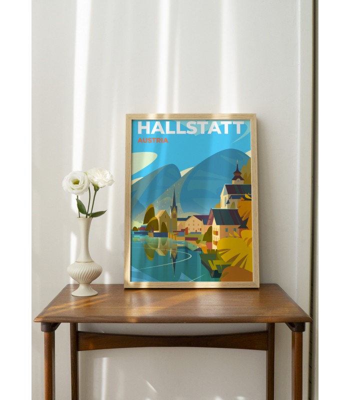 Affiche Autriche - Hallstatt