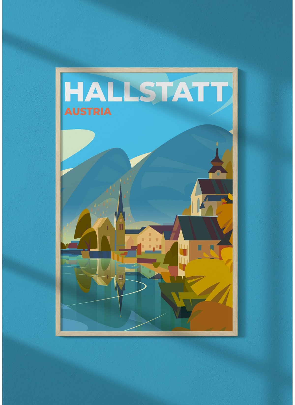 Affiche Autriche - Hallstatt