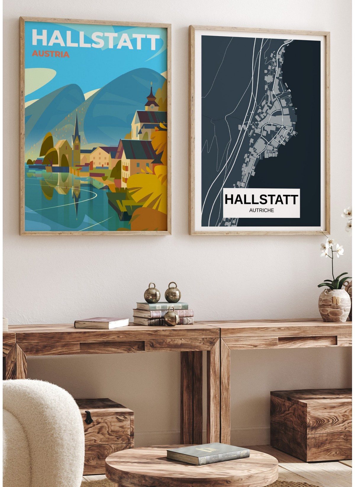 Affiche Autriche - Hallstatt