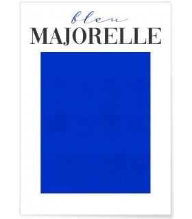 Affiche Bleu Majorelle