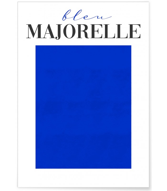 Affiche Bleu Majorelle