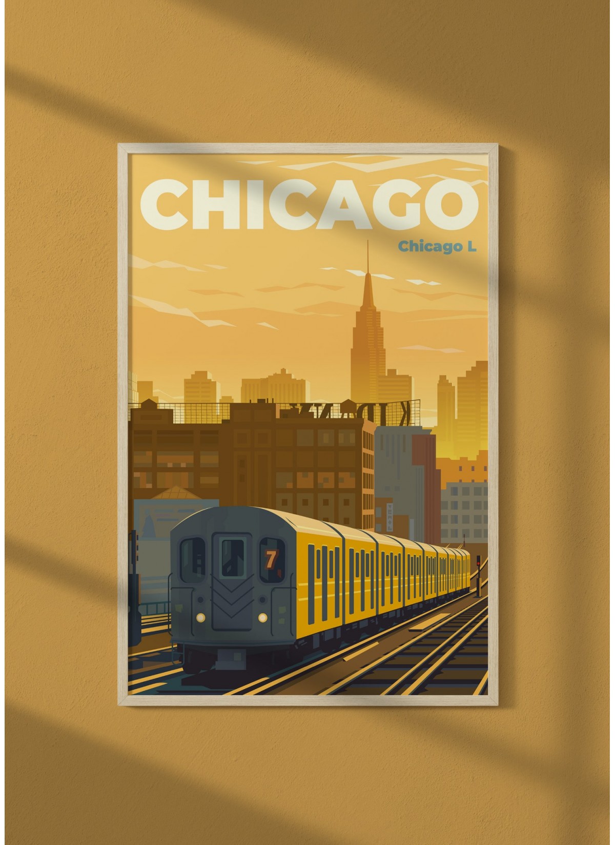 Affiche ville Chicago 2