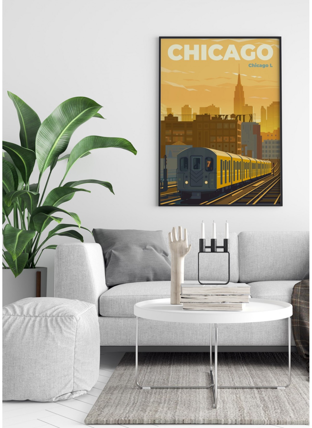 Affiche ville Chicago 2