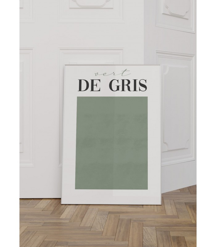 Affiche Vert de Gris
