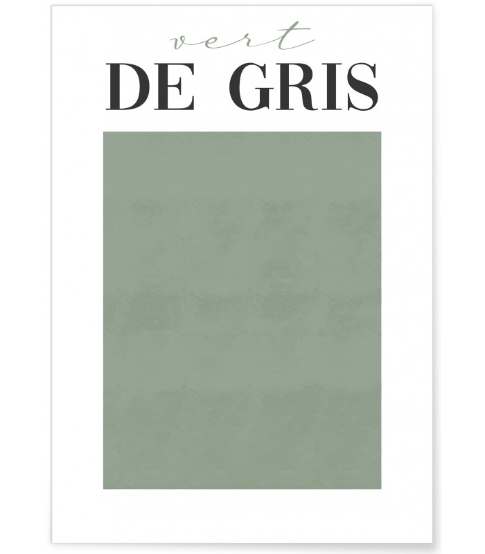 Affiche Vert de Gris
