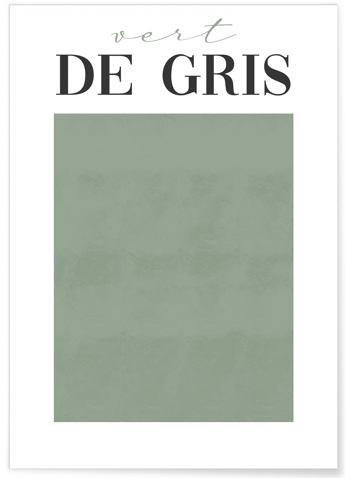 Affiche Vert de Gris