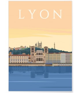 Affiche ville Lyon 4