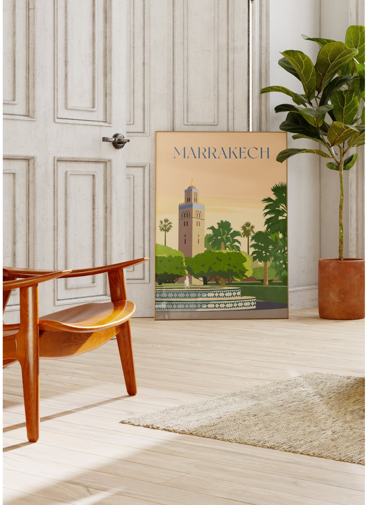 Affiche ville Marrakech
