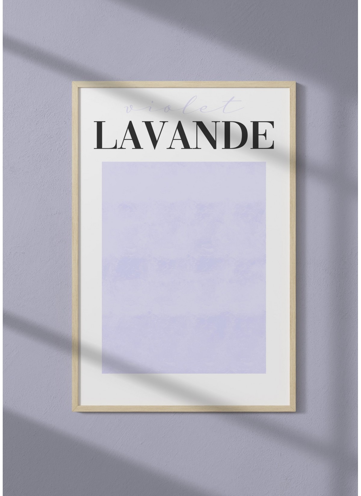 Affiche Violet Lavande