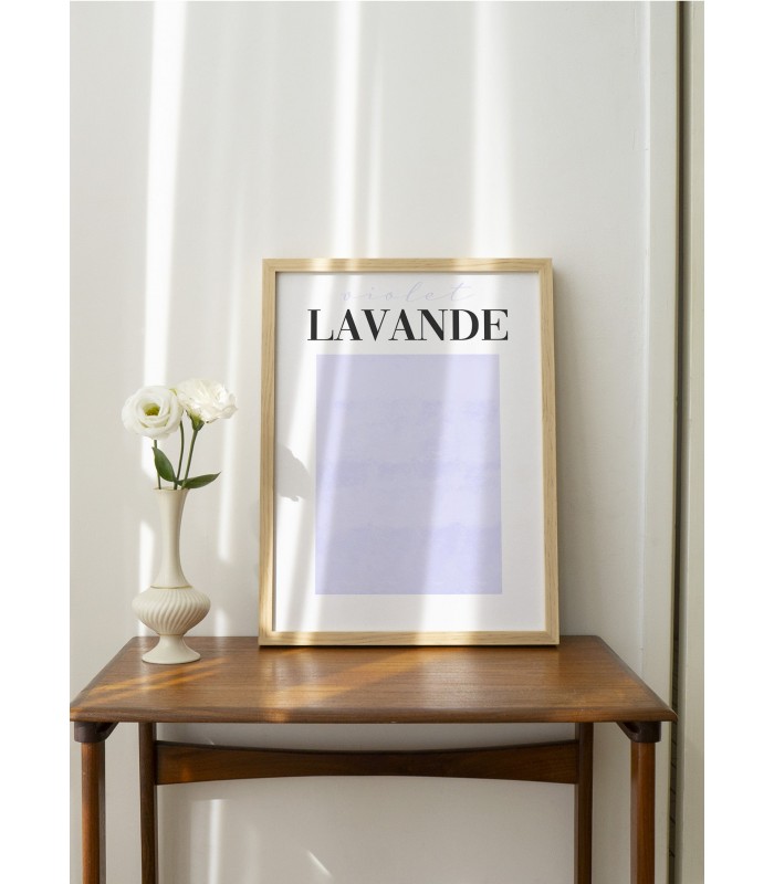 Affiche Violet Lavande