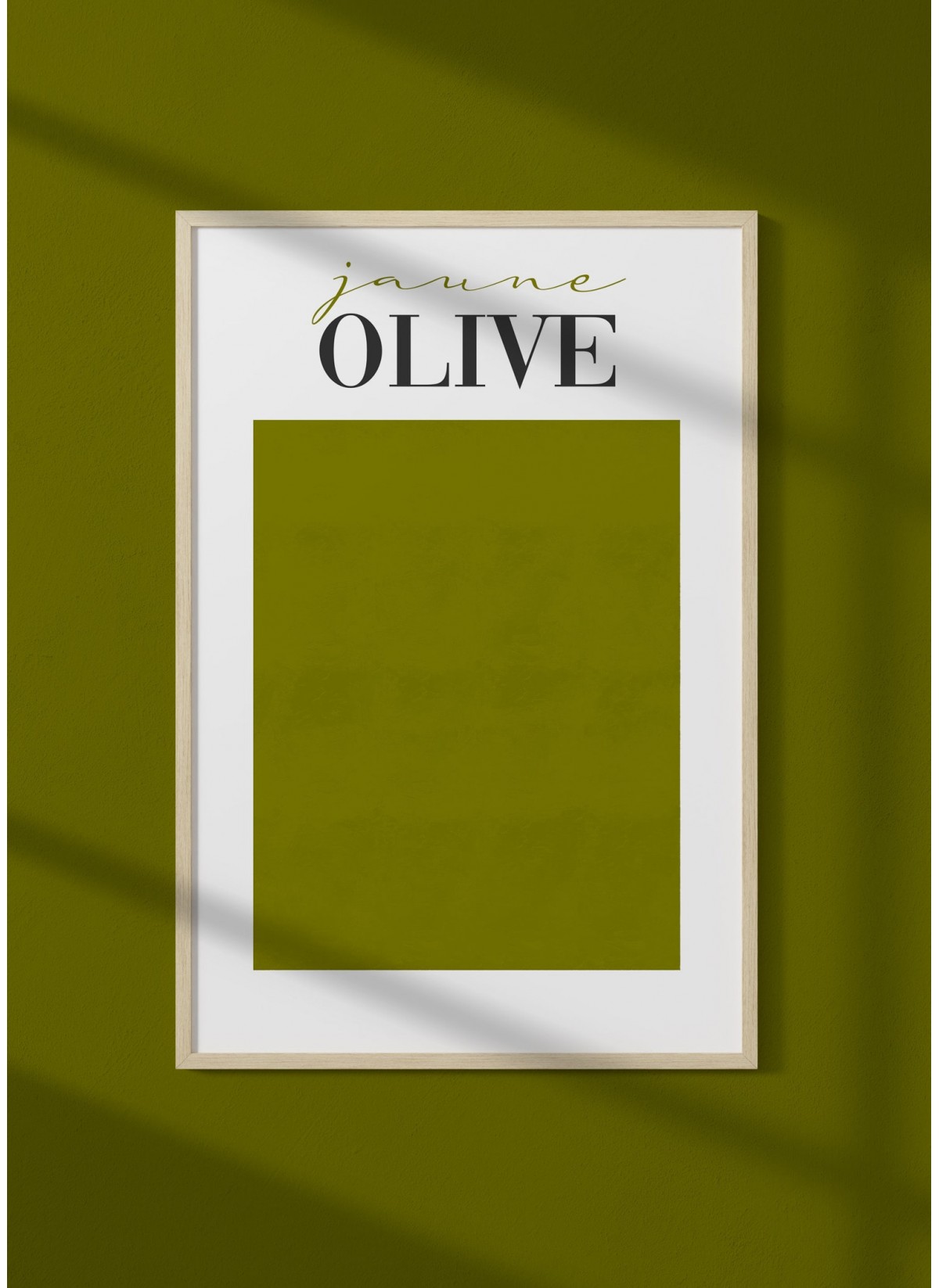 Affiche Jaune Olive