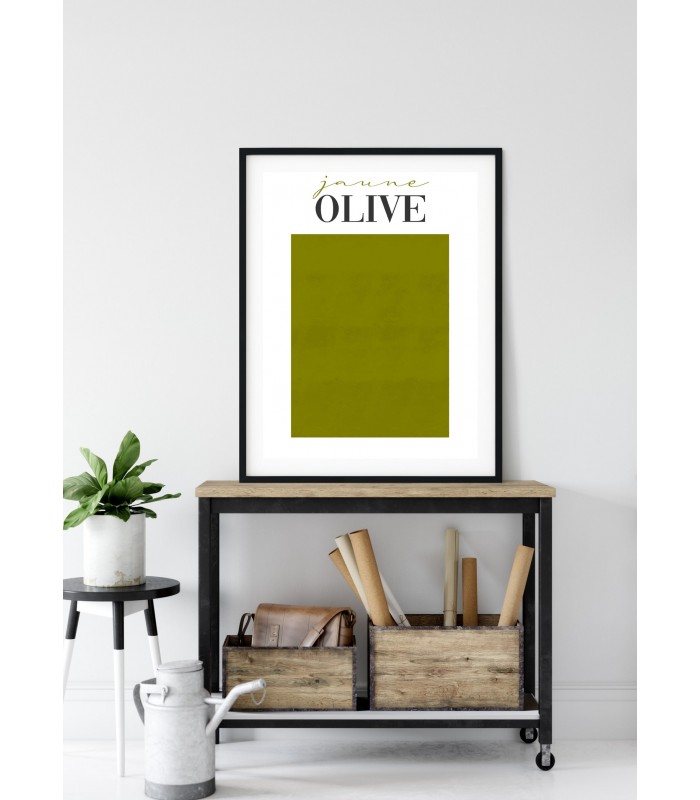 Affiche Jaune Olive