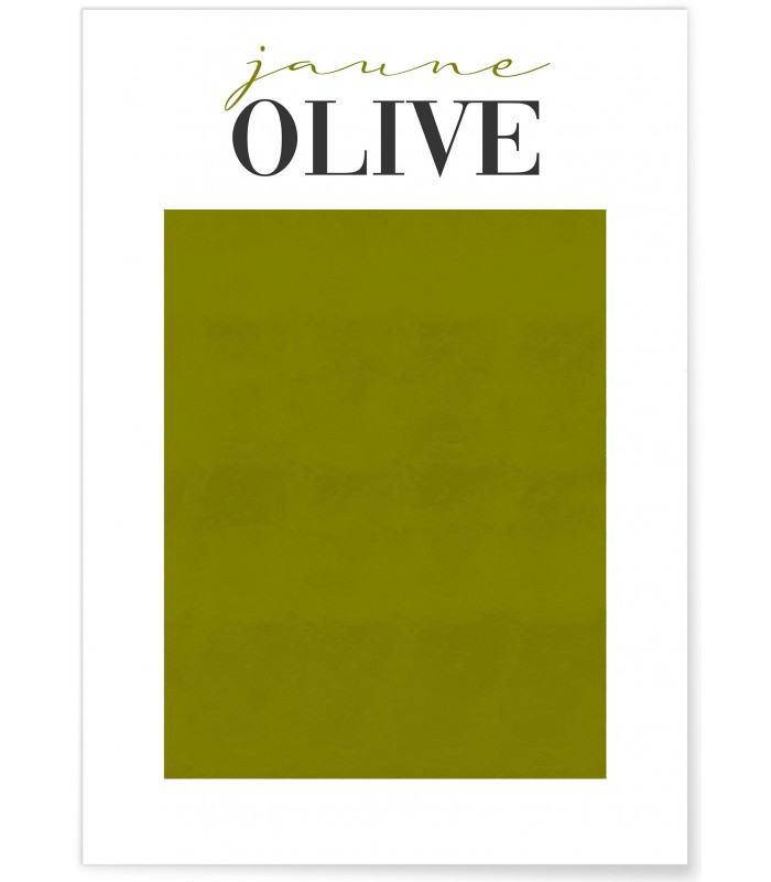 Affiche Jaune Olive